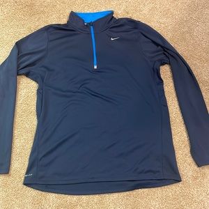 Nike Dri-Fit quarter zip, size large